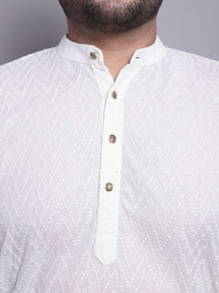 SOJANYA PLUS Self Design Kurta Kapas Tulen Dengan Piyama & Dengan Jaket Nehru