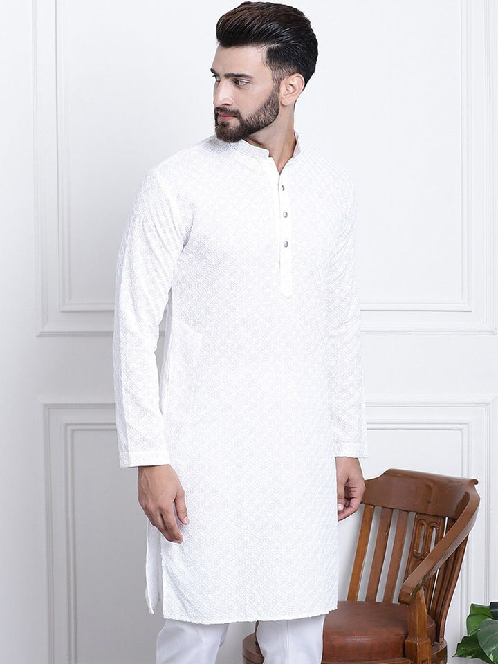 SOJANYA Sequin Embellished Pure Cotton Kurta