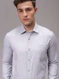 The Indian Garage Co. X Luxe Men Slim Fit Opaque Checked Formal Shirt