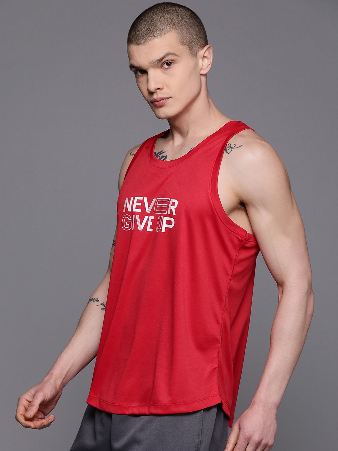 HRX by Hrithik Printed Rapid-Dry Training T-shirt