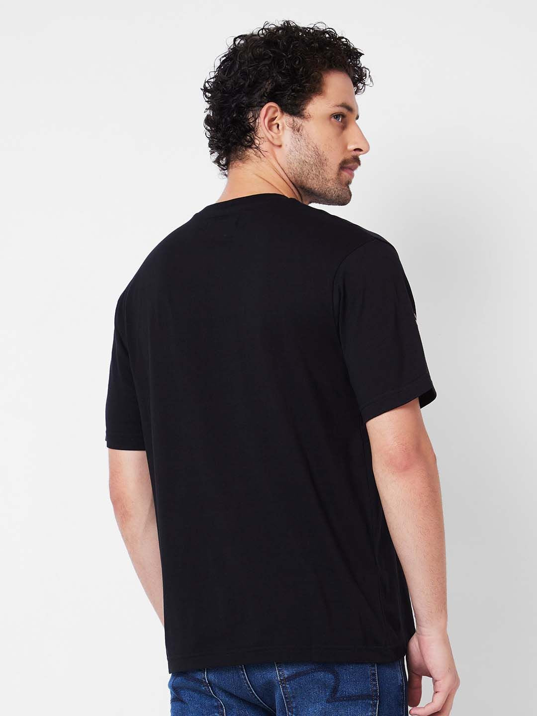 SPYKAR Printed Round Neck Cotton T-shirt