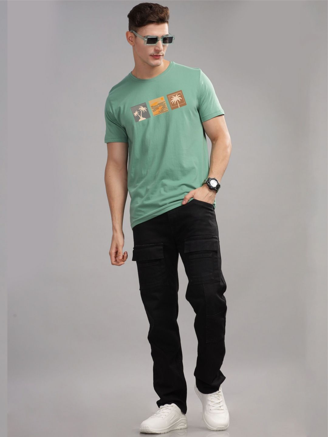 ADRO Men Printed T-shirt