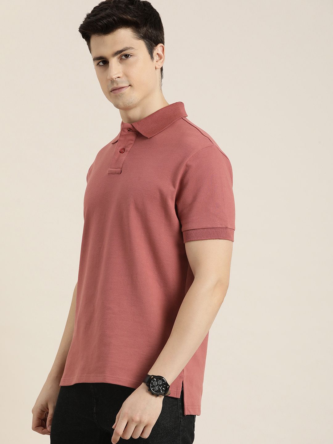 DILLINGER Men Polo Collar Pure Cotton T-shirt