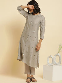 W Geometric Printed Regular Kurta With Trousers