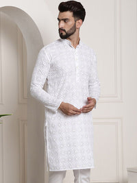 SOJANYA Printed Chikankari Kurta