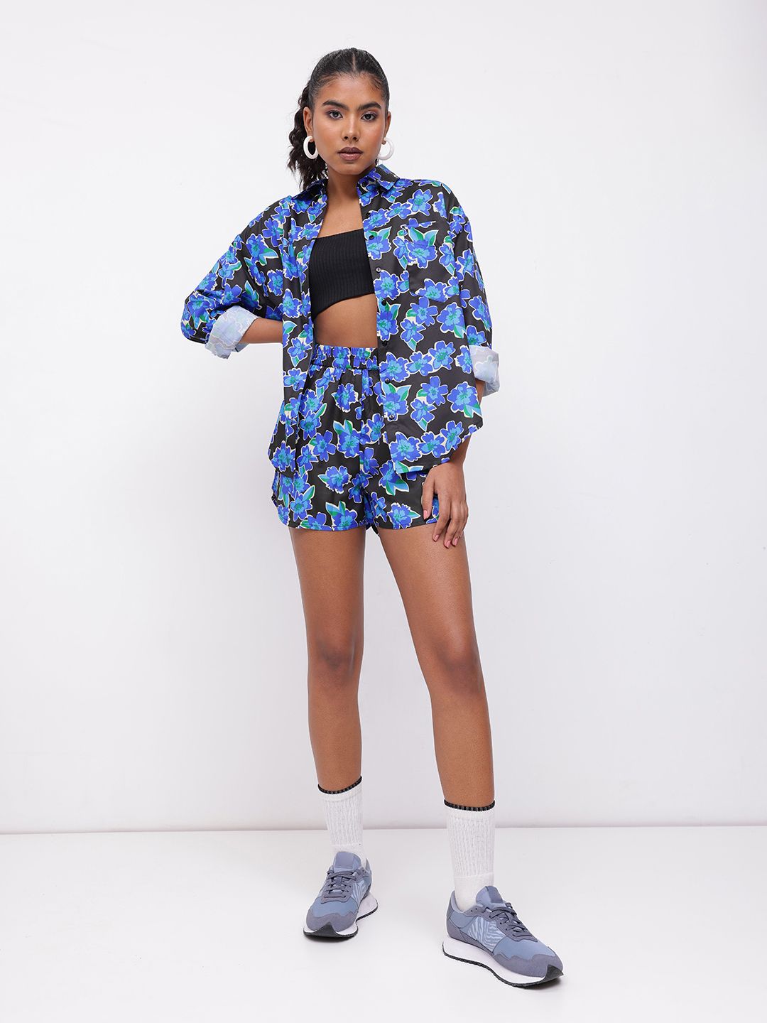 DressBerry Blooming Charm Floral Shirt & Shorts Co-ords