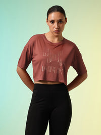 HRX by Hrithik Roshan Brand Logo Printed Training T-shirt