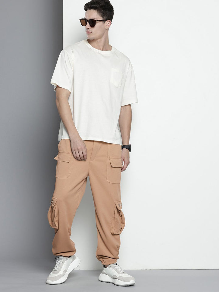 The Indian Garage Co. Men Relaxed Fit Cargo Joggers