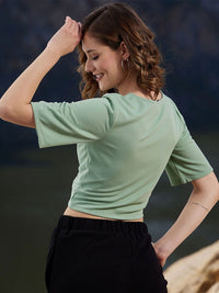 Athena Cut-Out Corset Crop Top