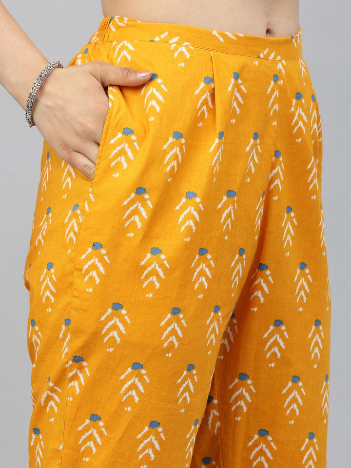 KALINI Ethnic Motifs Printed Pure Cotton Co-Ords