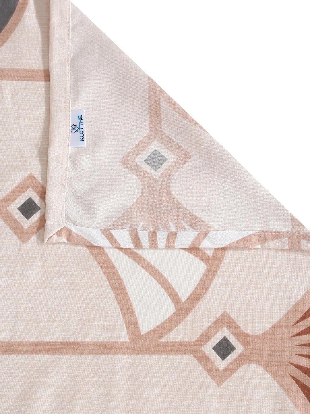 Moda Rapido X KLOTTHE Bunga-bunga Berwarna Krim 300 TC Cadar King dengan 2 Sarung Bantal