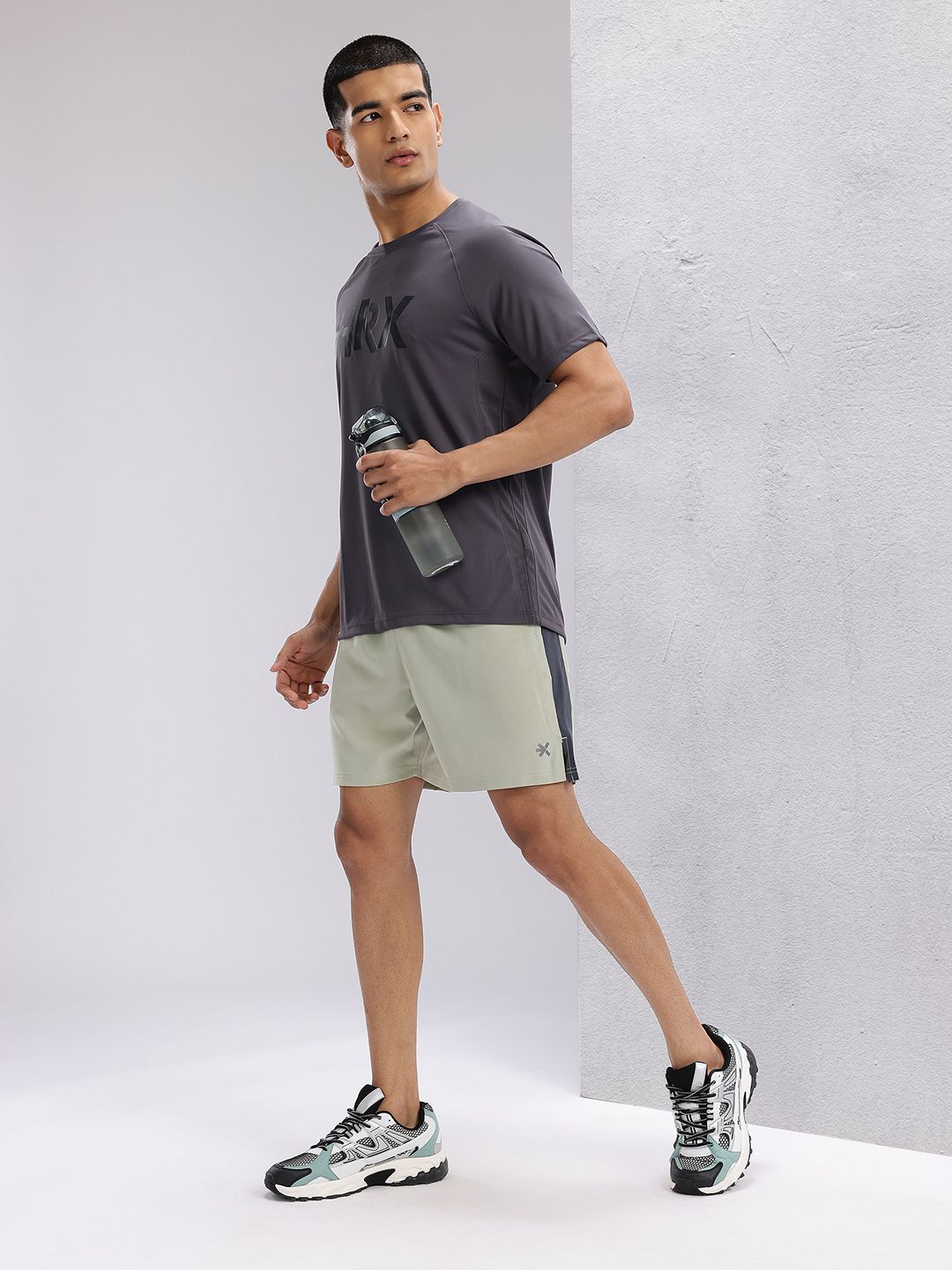 HRX by Hrithik Roshan Men Rapid-Dry Mid-Rise Running Shorts