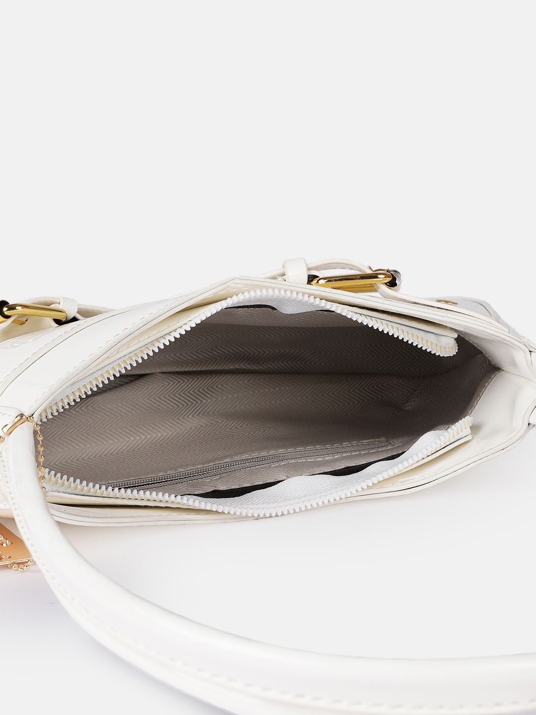 DressBerry Women Baguette Buckle Detail Shoulder Bag