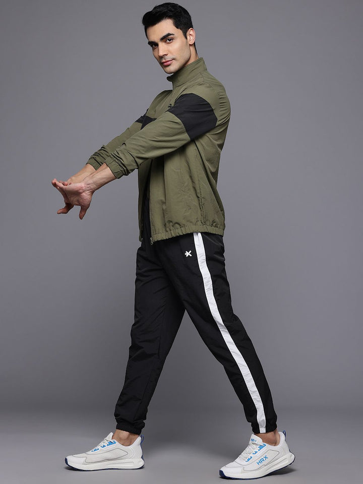 HRX by Hrithik Roshan Rapid Dry Mock Collar Running Tracksuit