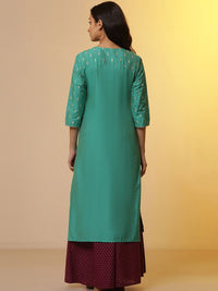 AURELIA Ethnic Motifs Printed Straight Kurta