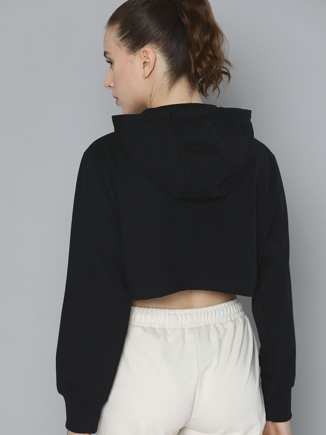 HRX by Hrithik Roshan Crop Hooded Training Sweatshirt