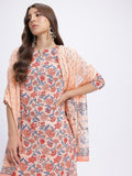 Anouk Ethnic Motifs Print Kurta With Trousers & With Dupatta