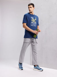 HRX by Hrithik Roshan Brand Logo Print Drop-Shoulder Sleeves Training T-shirt