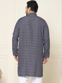 SOJANYA PLUS Motif Etnik Kurta Cotton Printed
