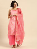 Anouk Women Ethnic Motifs Woven Design Kurta With Palazzos & Dupatta