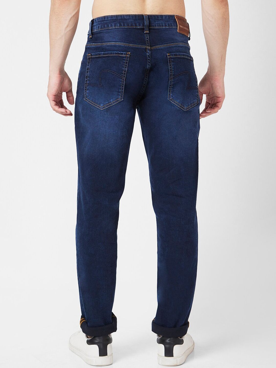 SPYKAR Men Slim Fit Narrow Light Fade Low-Rise Stretchable Jeans