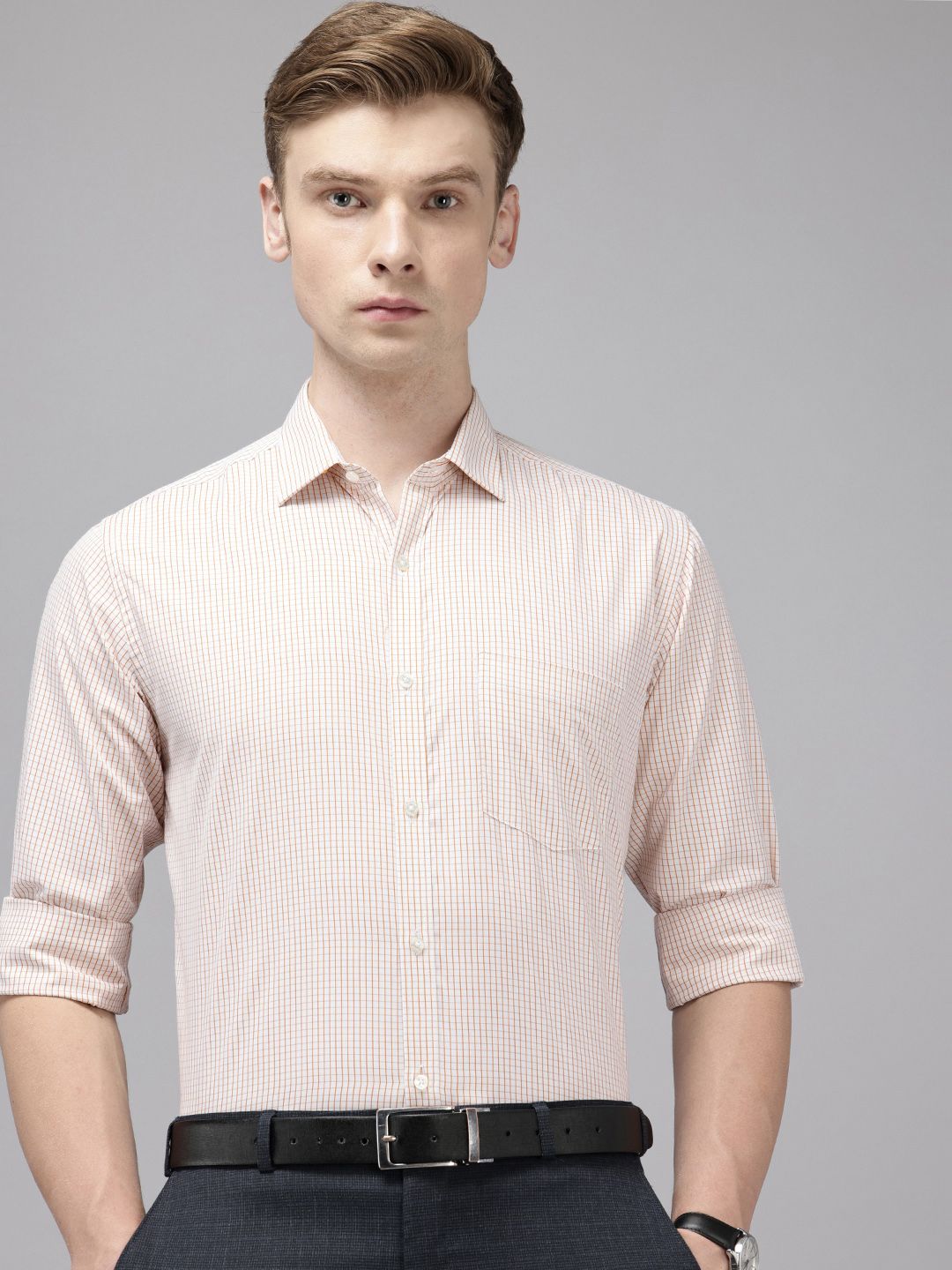 Park Avenue Slim Fit Checked Formal Shirt