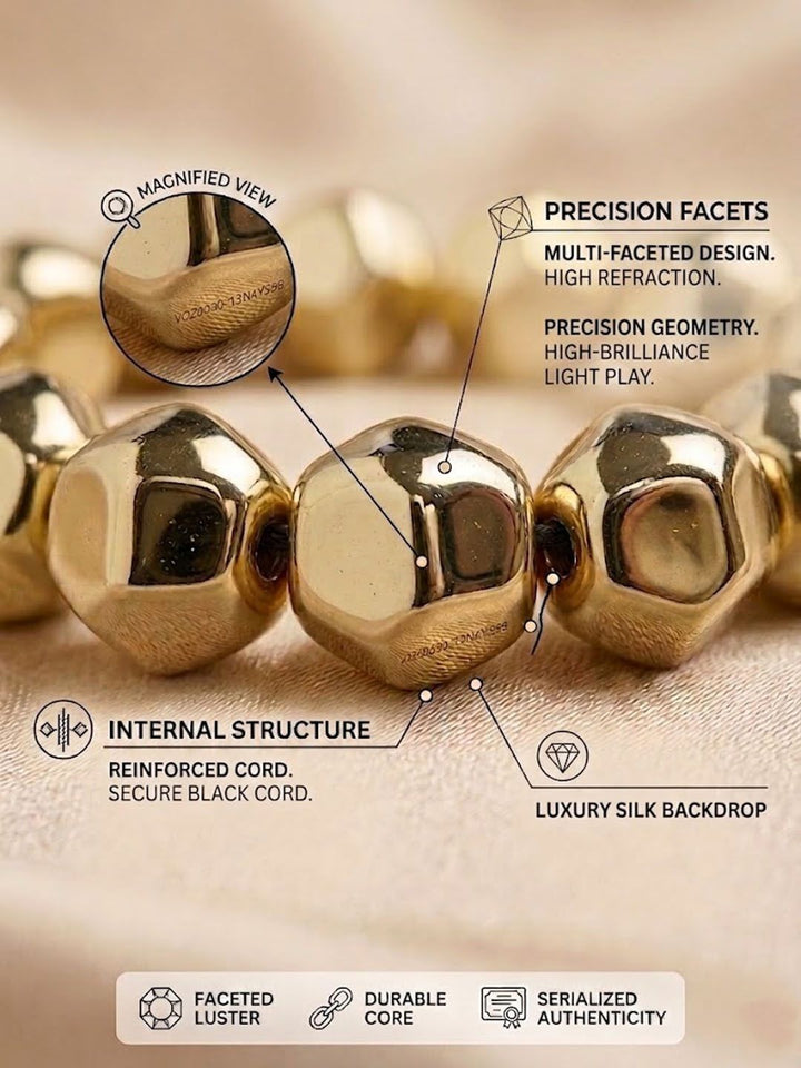 PANASH Gold-Plated Elasticated Bracelet