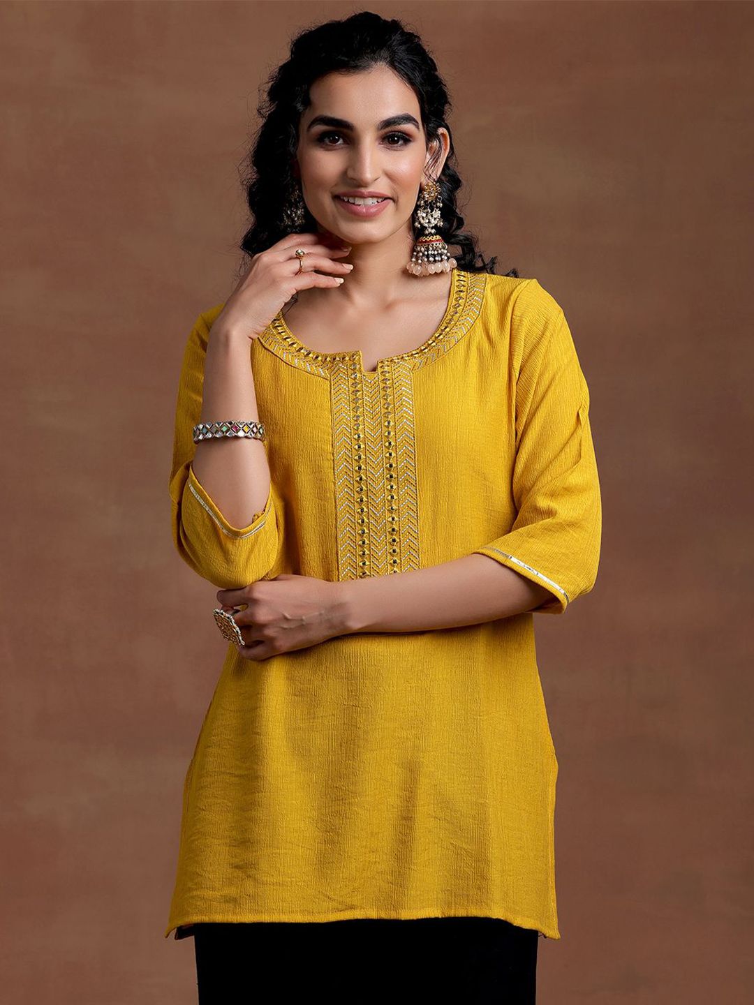 Libas Woven Design Kurti
