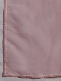 Libas Floral Embroidered V-Neck Three-Quarter Sleeves Thread Work Kurta Set