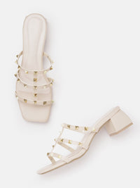 Lino Perros Studded Block Heel