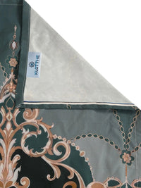 Moda Rapido X KLOTTHE Green & Gold-Toned Ethnic Motifs 400 TC King Bedsheet with 2 Pillow Covers