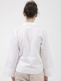 RAREISM Shirt Collar Linen Top