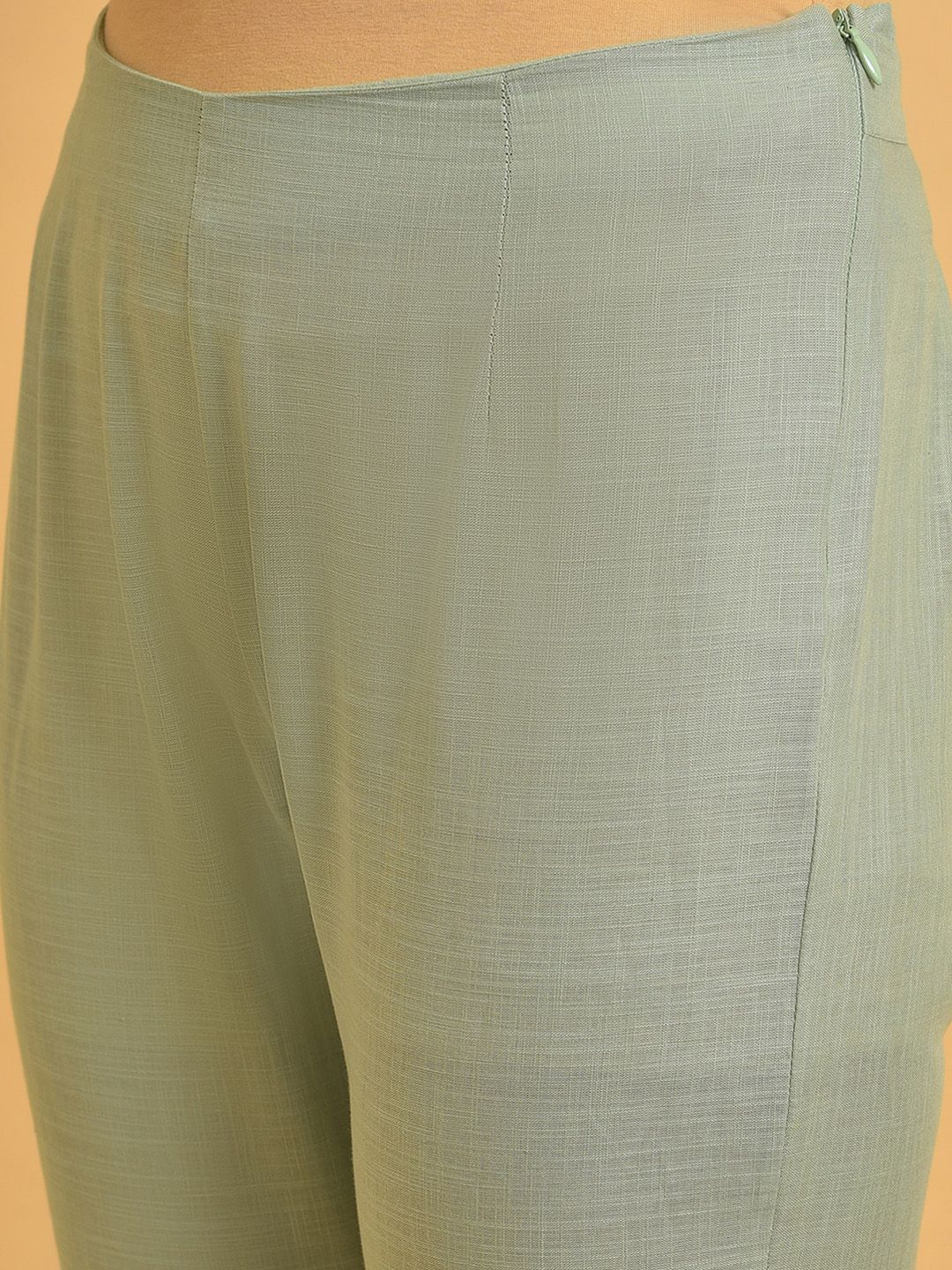 W Women Mid Rise Pure Cotton Regular Trousers