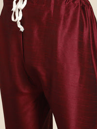 SOJANYA Men Woven Design Kurta with Churidar with Nehru Jacket