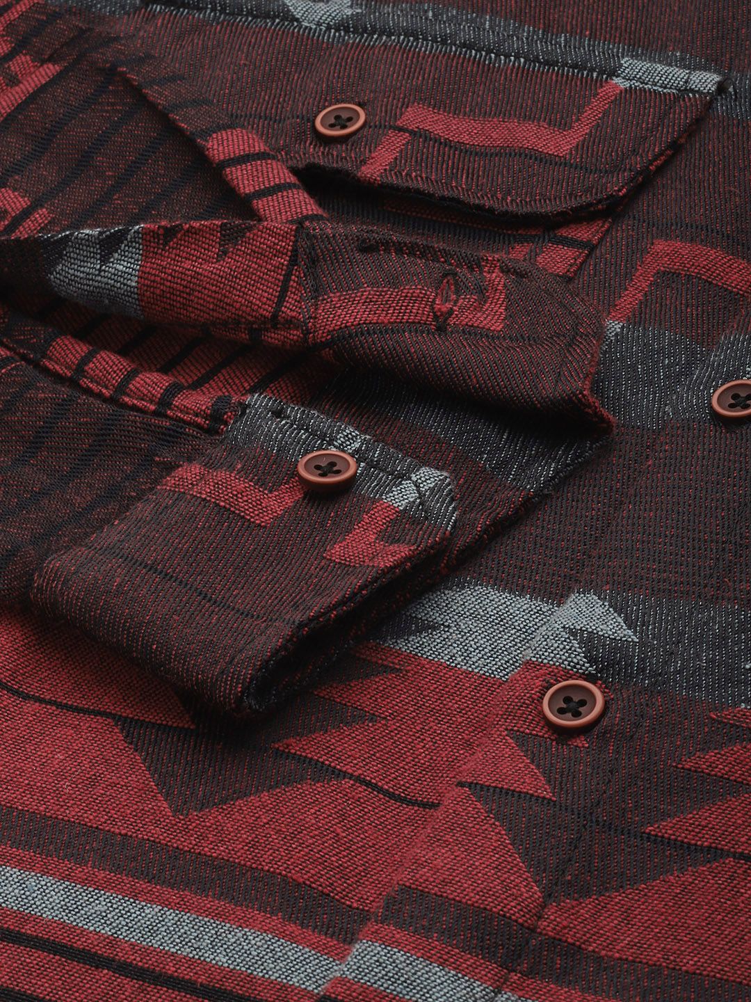 The Indian Garage Co Printed Opaque Relaxed Fit Casual Shirt