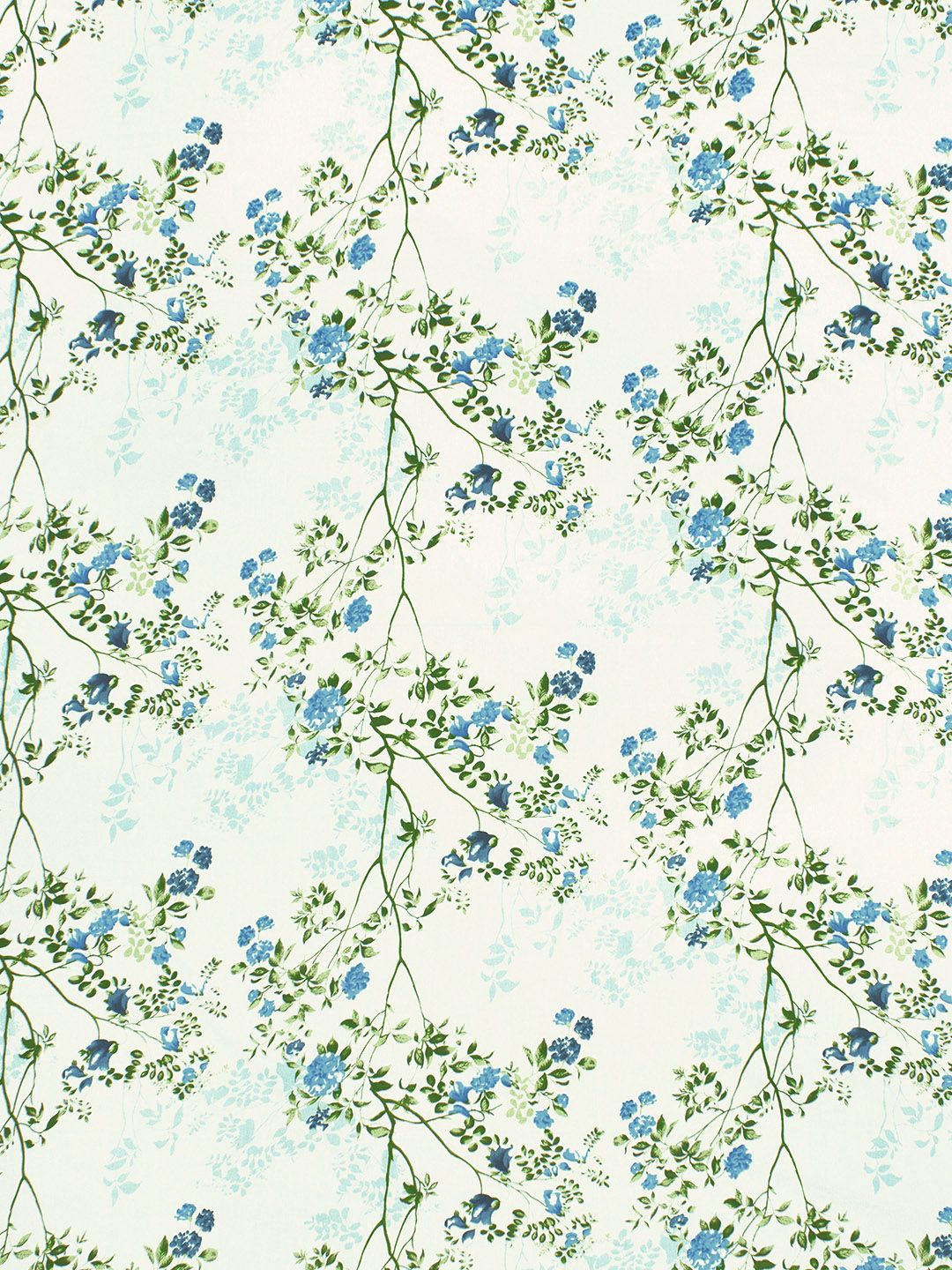 Story@home Ventura Blue Green Floral Printed 144 TC Queen Bedsheet With 2 Pillow Covers
