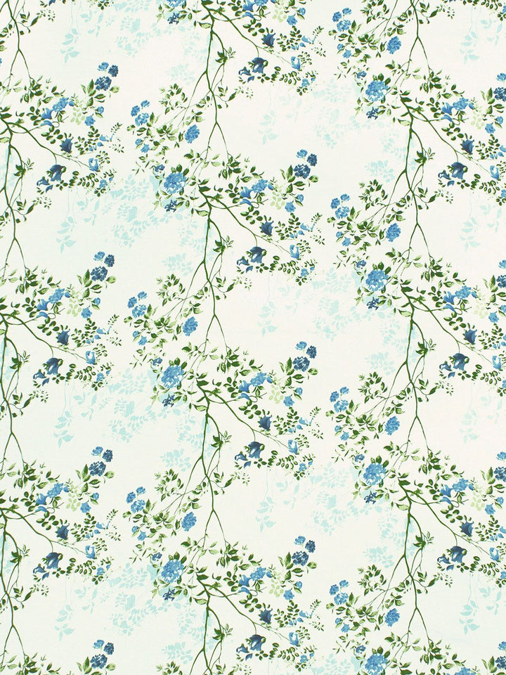 Story@home Ventura Blue Green Floral Printed 144 TC Queen Bedsheet With 2 Pillow Covers
