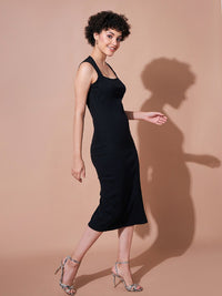 SASSAFRAS BASICS Sheath Midi Dress