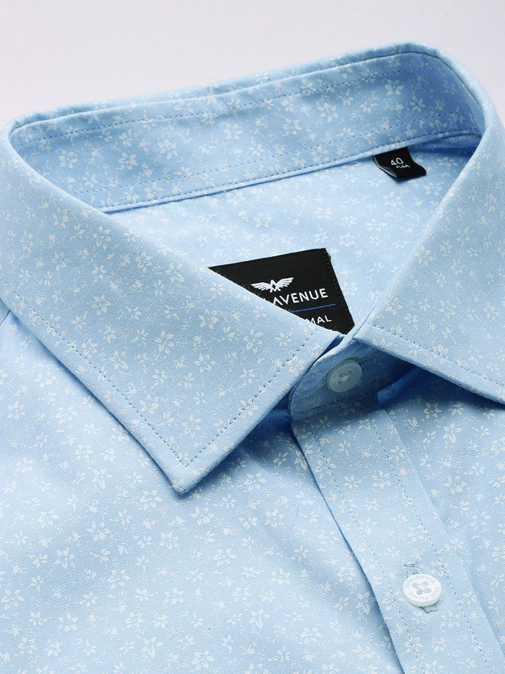Park Avenue Slim Fit Floral Printed Formal Shirt