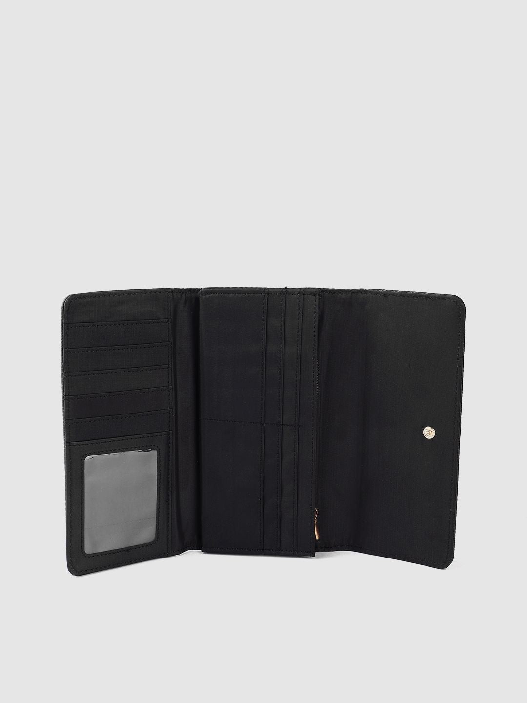 Lino Perros Women Snakeskin Textured Three Fold Wallet