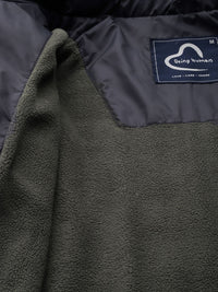 Being Human Men Navy Blue Brand Logo Lightweight Padded Jacket