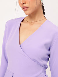 DressBerry Stylish Bossy-Babe Wrap Mini Dress