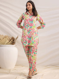 Janasya Women Cotton Floral Regular Co-ord Set