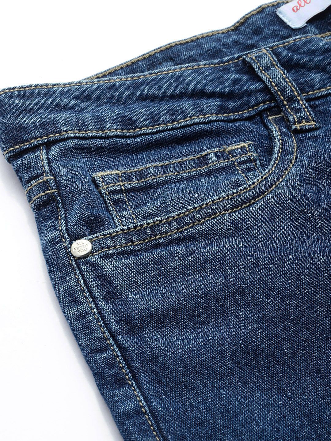 all about you Women Flared High-Rise Stretchable Jeans