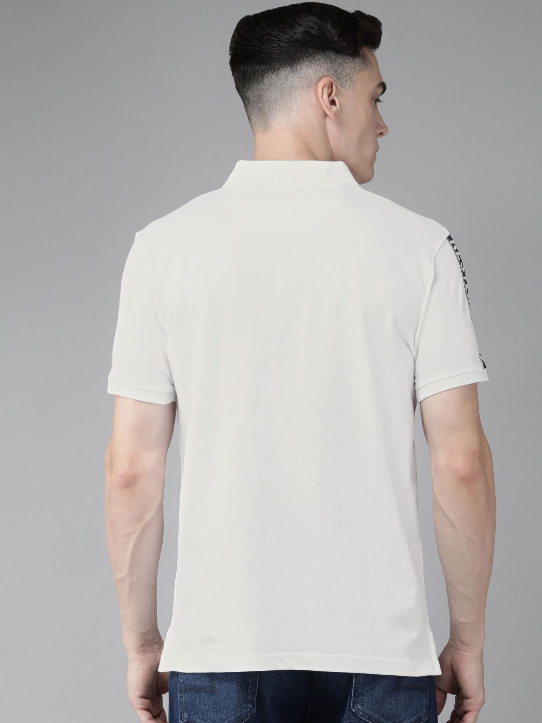 SPYKAR Polo Collar Pure Cotton Slim Fit T-shirt