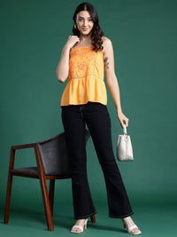 DressBerry Embroidered Strappy Top