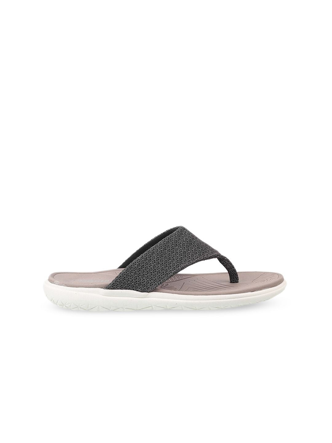Mochi Women Grey Open Toe Flats