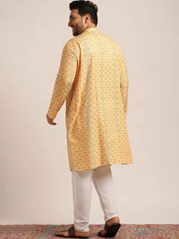 SOJANYA PLUS Lelaki Motif Etnik Cetakan Indie Kurta