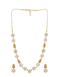 Rubans Gold-Plated AD Stone Jewellery Set