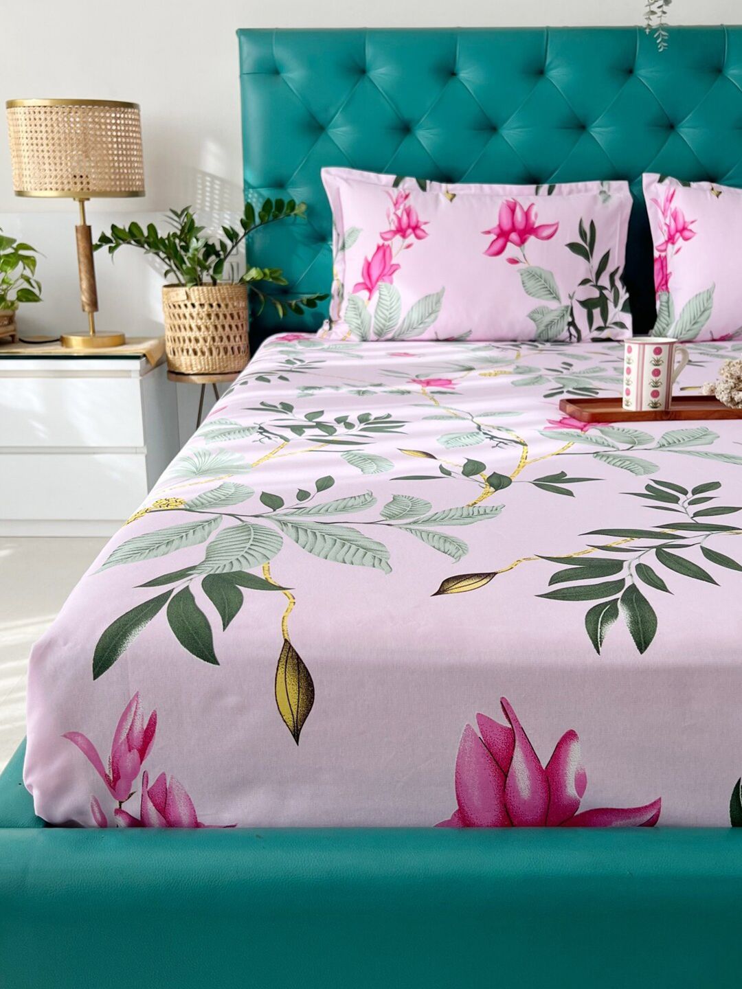 URBAN SPACE King Fitted Bedsheet Set